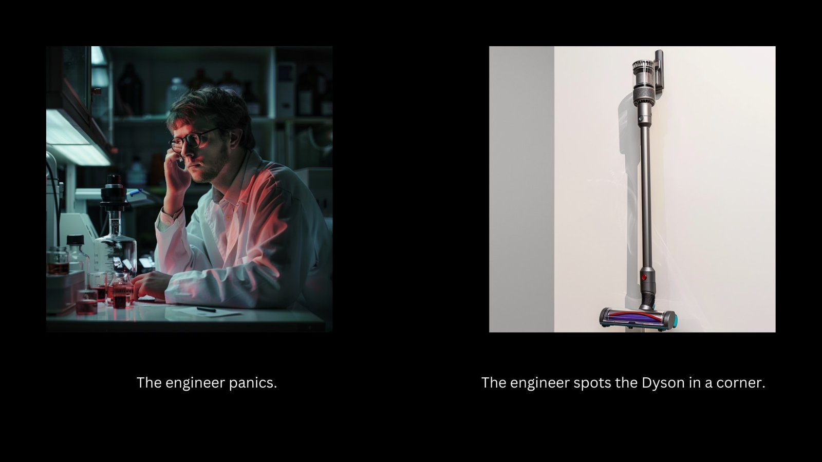 Dyson Launch — TVC storyboard: the solution