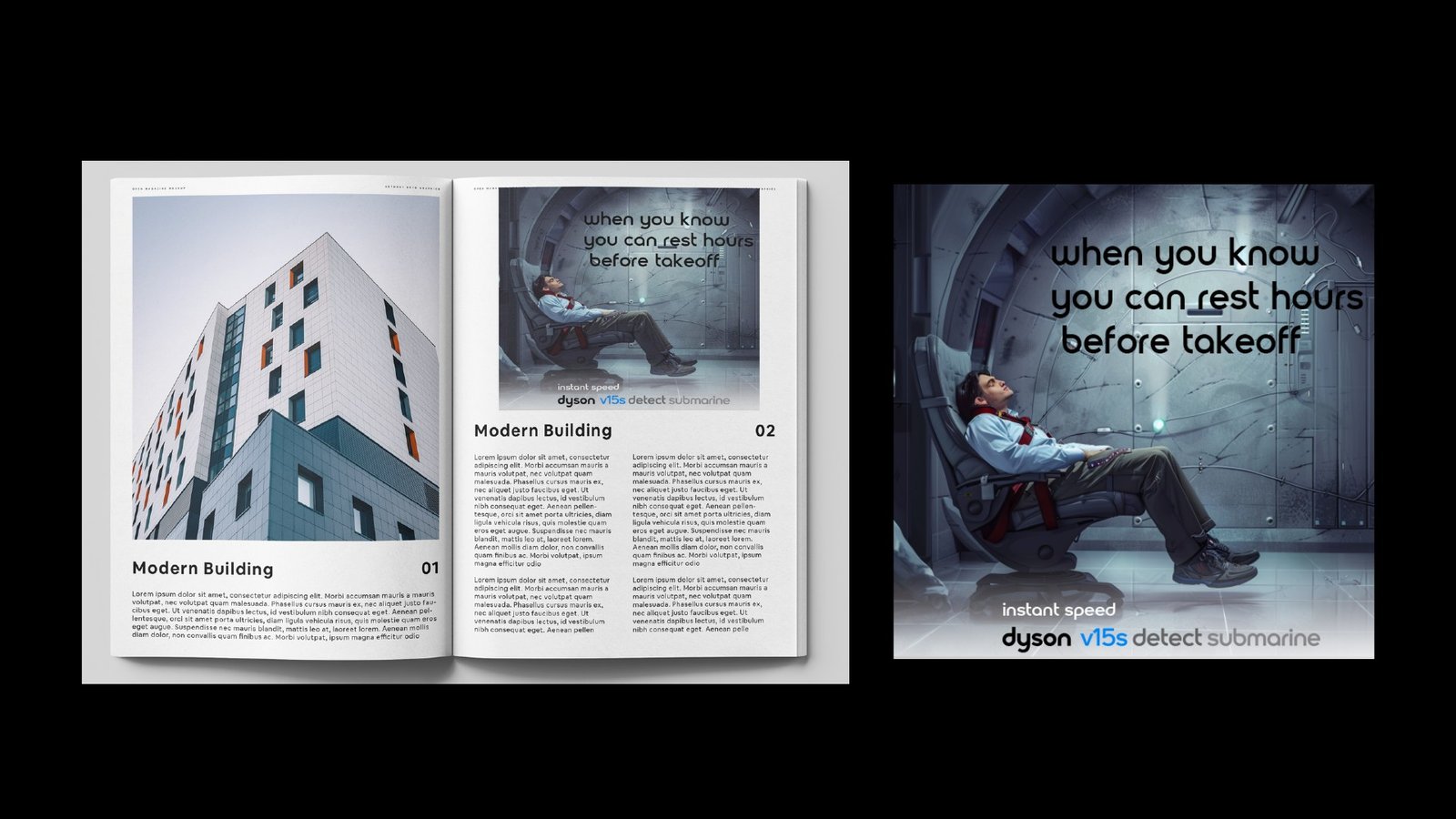 Dyson Launch — Print concept: before takeoff