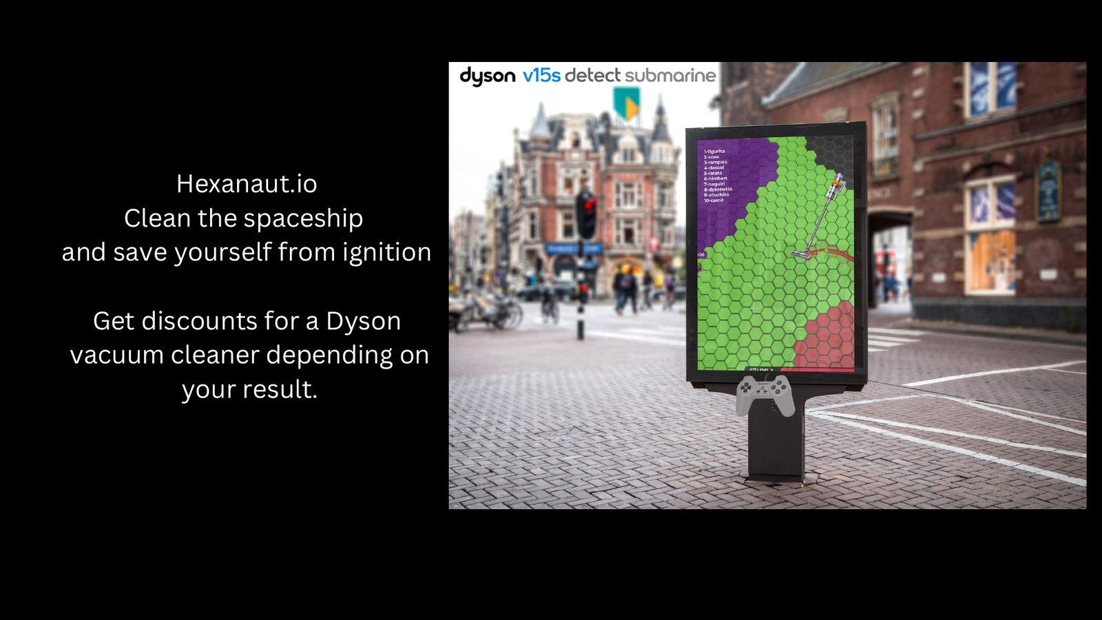 Dyson Launch — Interactive spaceship cleaning game