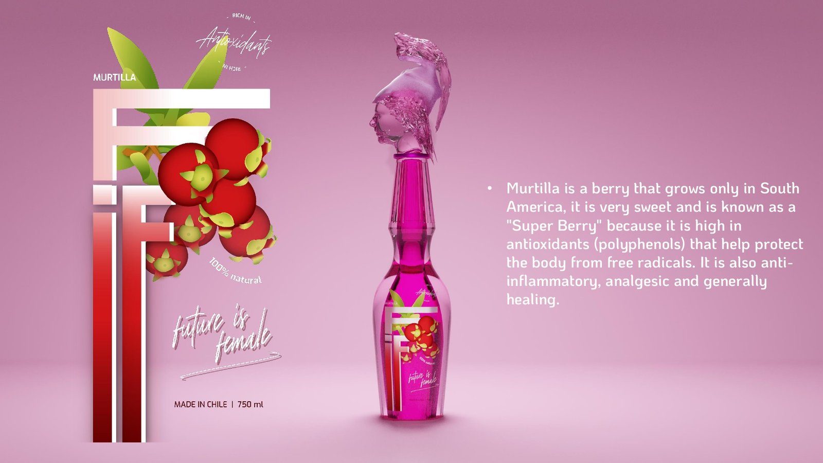 FiF — Future Is Female, murtilla packaging concept