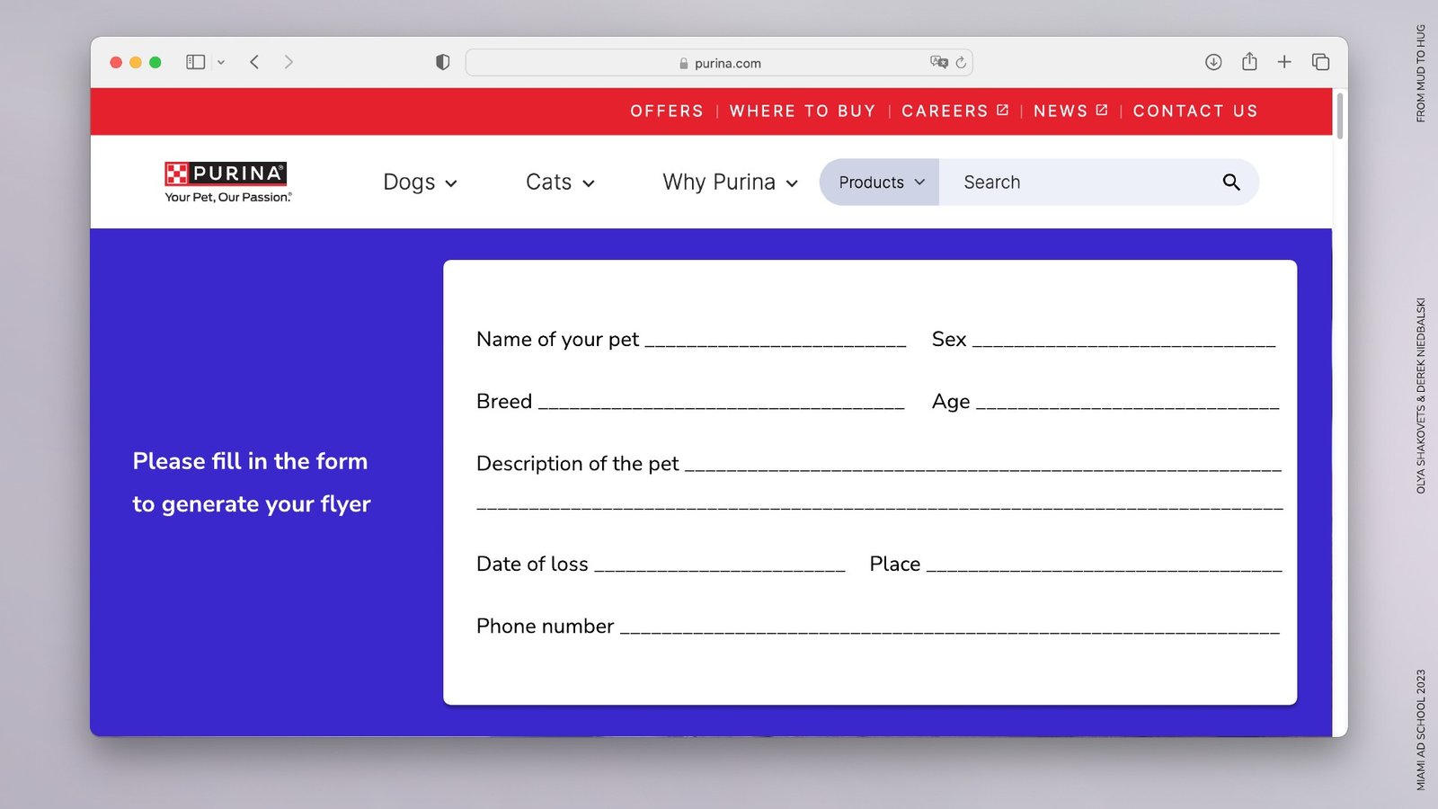 From Mud to Hug — Missing-pet flyer generator