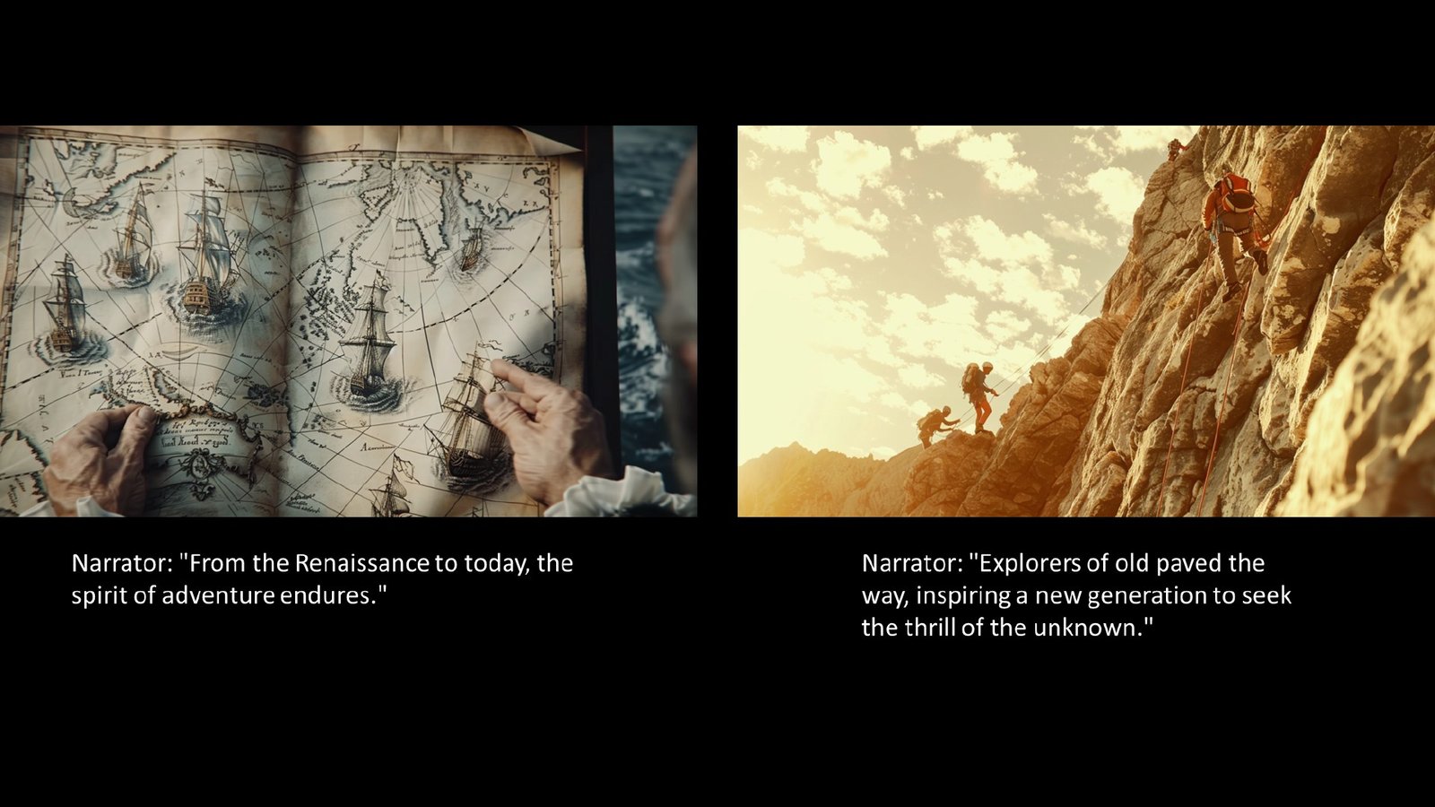 Patagonia — Film storyboard: adventure through time